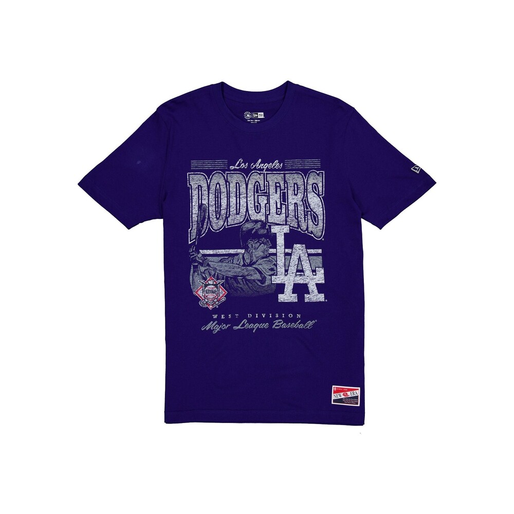 New Era Los Angeles Dodgers Throwback Distress T-Shirt - Size M